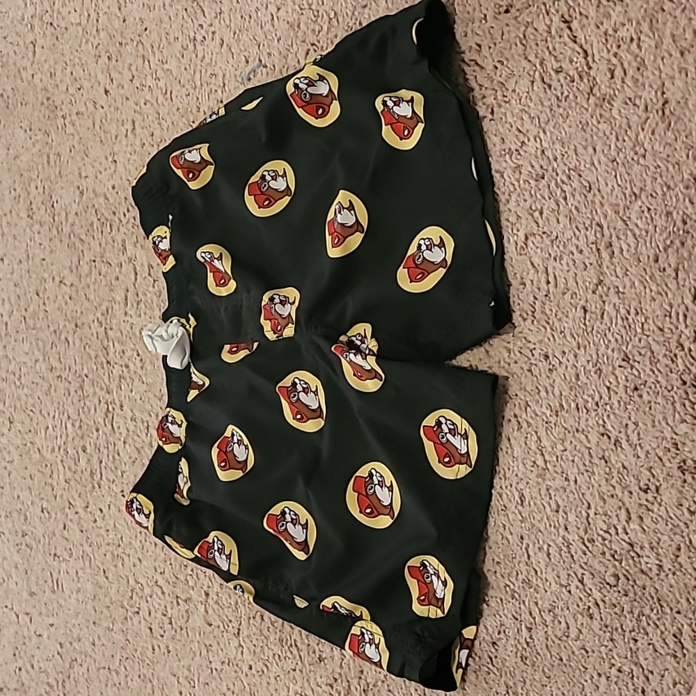 Youth Large Black Buc-ees Swim Shorts